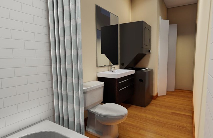 Apartment bathroom